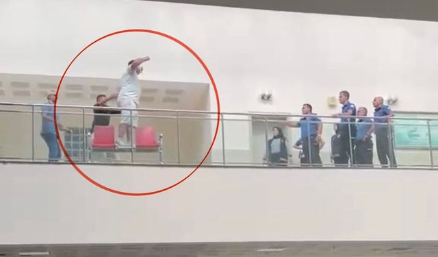 Adliyedeki intiharı güvenlik amiri engelledi