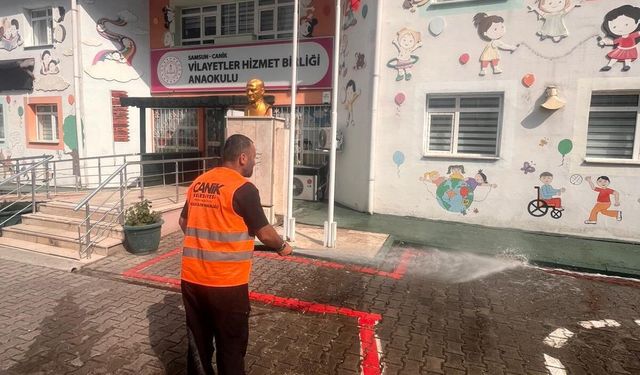 Canik'te okullar yeni eğitim yılına hazırlanıyor