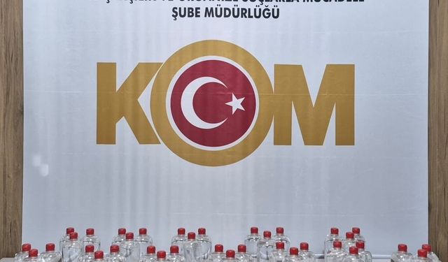 Kaçak alkol operasyonu: 51 litre etil alkol ele geçirildi