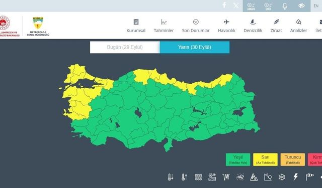 Meteorolojiden Karadeniz Bölgesi için 'sarı kodlu' yağış uyarısı