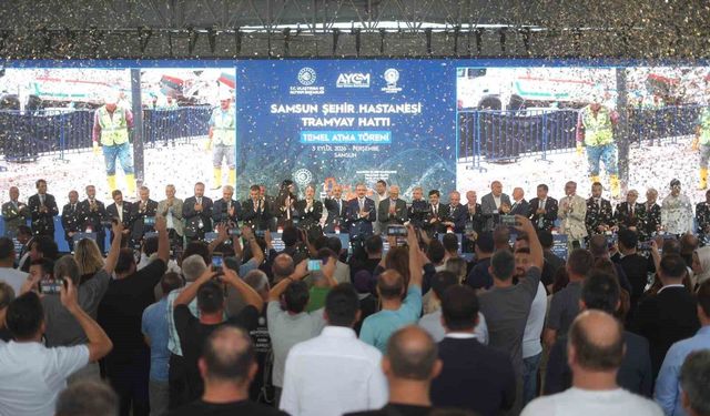 Samsun Şehir Hastanesi Tramvay Hattı'nın temeli atıldı