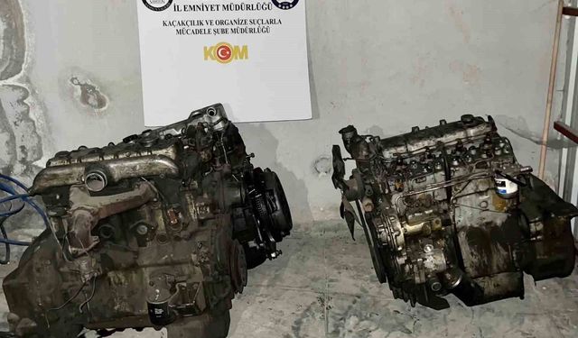 Samsun'da 3 gümrük kaçağı otomobil motoru ele geçirildi