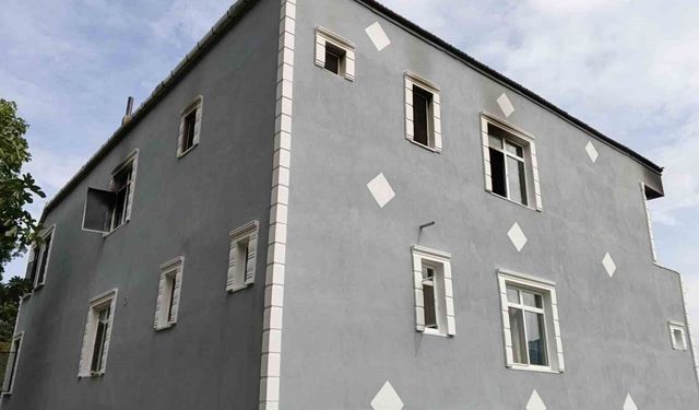 Samsun'da ev yangını