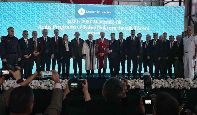 SAMÜ'de akademik yıl açılışı ve fahri doktora töreni