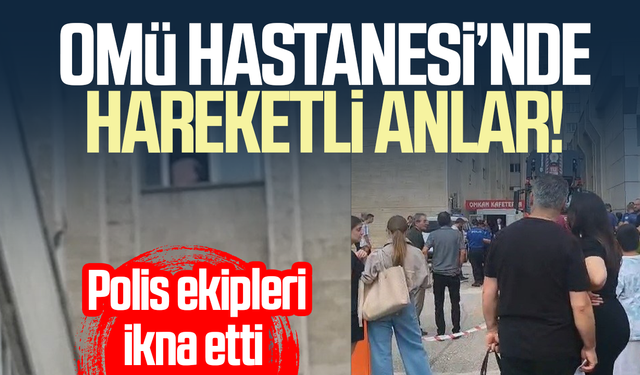 9. kattaki cama çıktı, polis ekiplerinin ikna çalışmasıyla indirildi