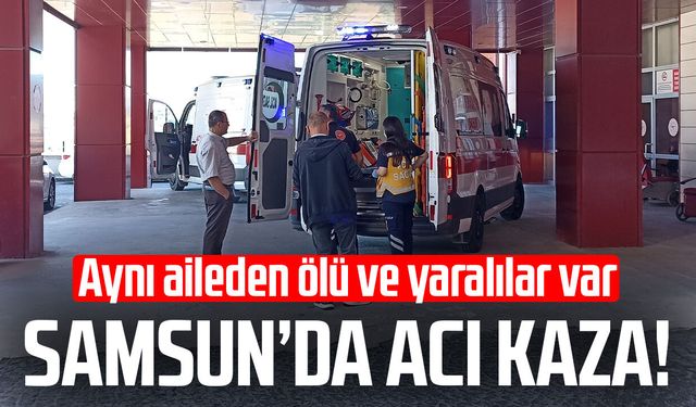 Samsun'da otomobil şarampole devrildi: 1 ölü, 3 yaralı