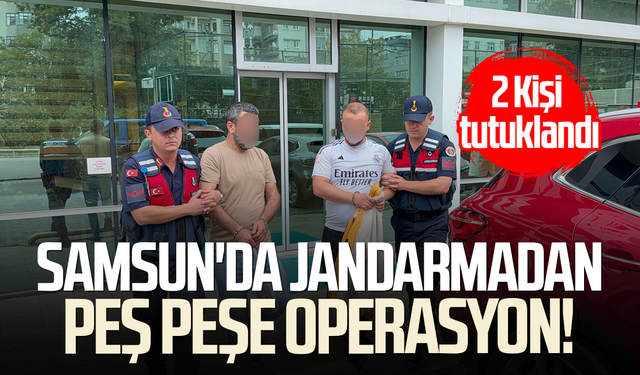 Jandarmadan iki uyuşturucu operasyonu: 2 şüpheli tutuklandı