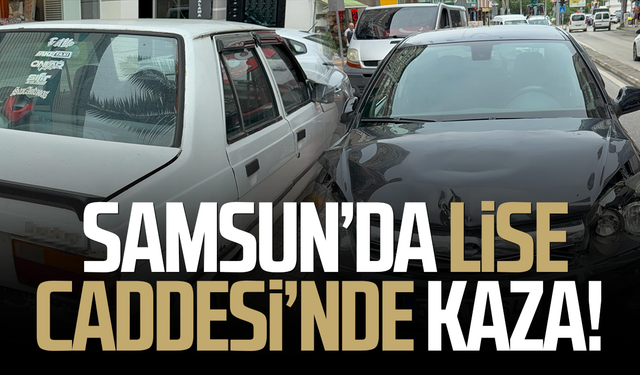 Samsun'da otomobiller çarpıştı: 1 yaralı