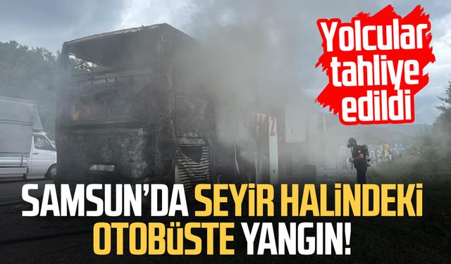 Otobüs yangınında 13 yolcu ve 3 personel ölümden döndü