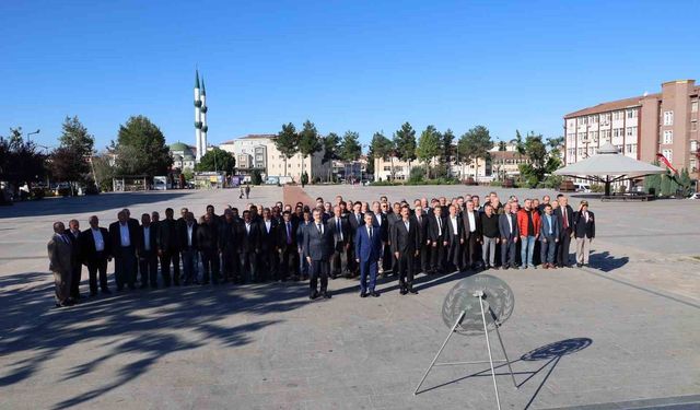Bafra'da 19 Ekim Muhtarlar Günü kutlandı