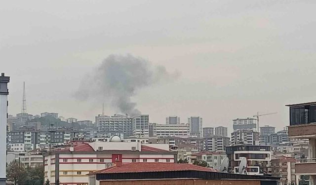 Bahçede yakılan anızdan çıkan duman korkuttu
