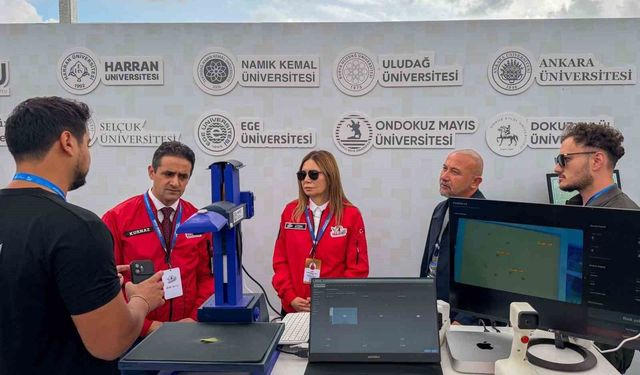 Rektör Aydın TEKNOFEST'te TÜME'nin otonom çiftliğini inceledi: Bir benzeri de OMÜ'de hayata geçiyor
