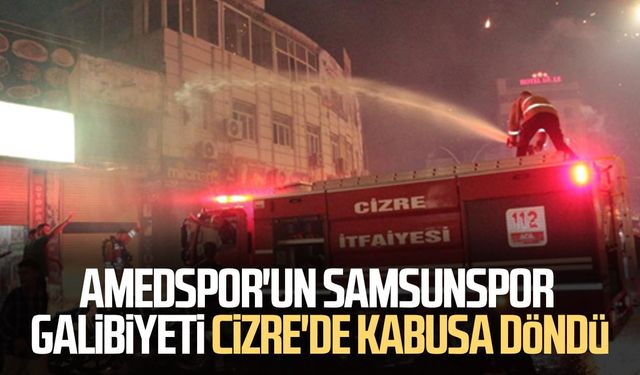 Amedspor'un Samsunspor galibiyeti Cizre'de kabusa döndü