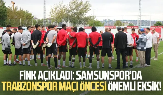 Samsunspor’da Trabzonspor maçı öncesi önemli eksik