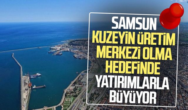 Samsun kuzeyin üretim merkezi olma hedefinde yatırımlarla büyüyor
