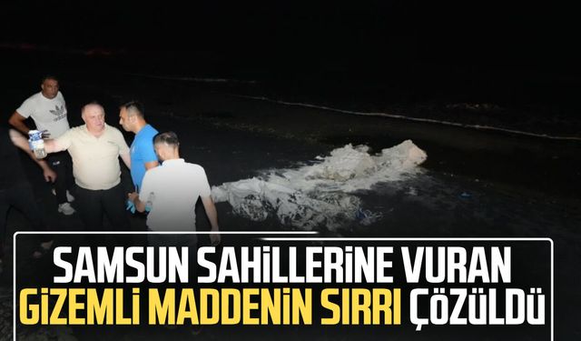 Samsun sahillerine vuran beyaz toz 'guar gum' çıktı: Doğal lif
