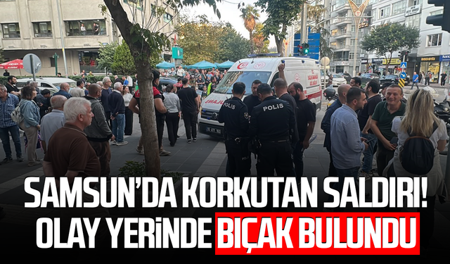 Samsun'da genç, cadde ortasında darbedildi