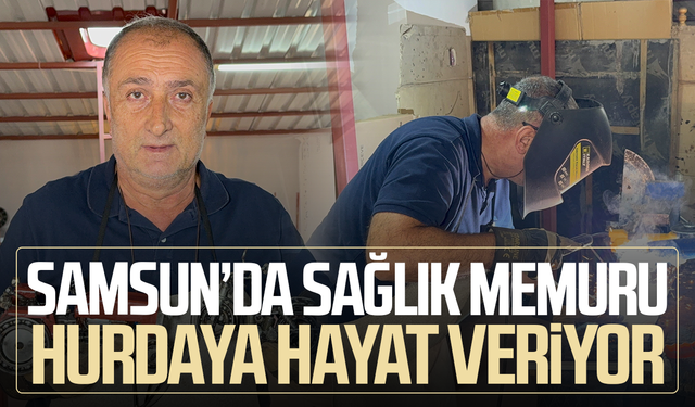 Sağlık memuru hurdayı sanat eserlerine dönüştürüyor