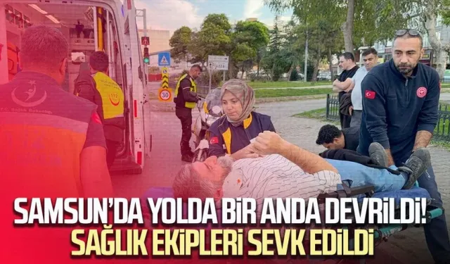 Elektrikli bisikletten düşen sürücü hastanelik oldu