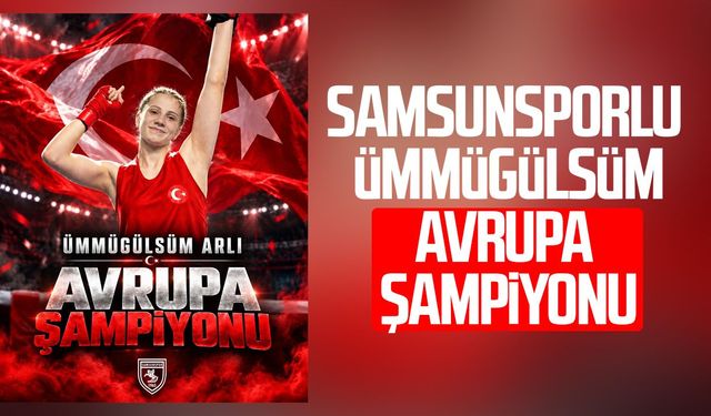 Samsunsporlu Ümmügülsüm Arlı Avrupa şampiyonu