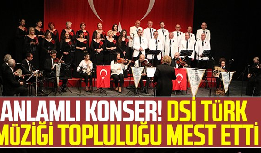 Anlamlı Konser! DSİ Türk Müziği Topluluğu Mest Etti
