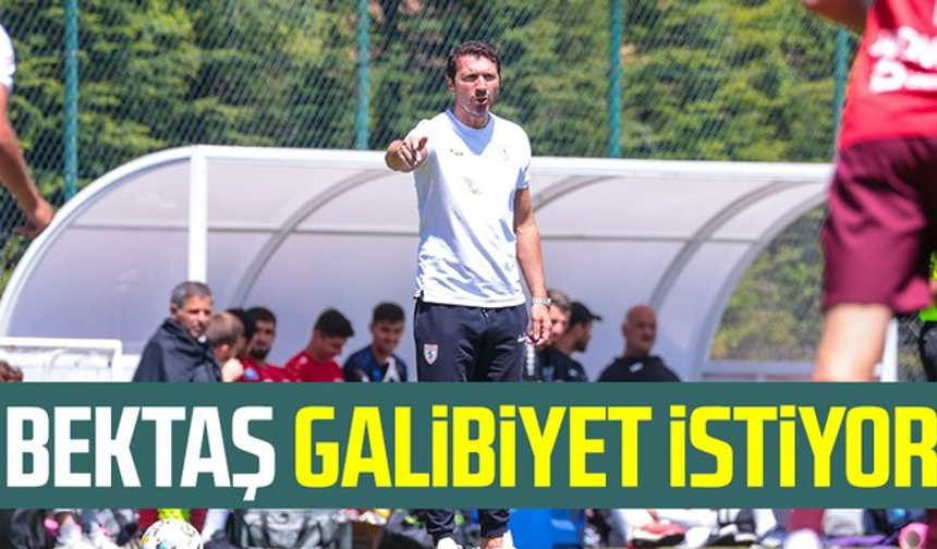 Yılport Samsunspor Teknik Direktörü Bayram Bektaş galibiyet istiyor
