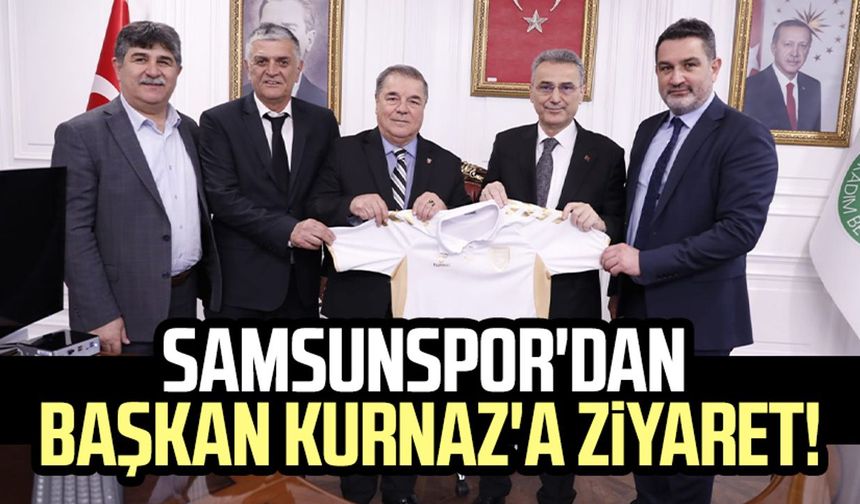 Samsunspor'dan İlkadım Belediye Başkanı İhsan Kurnaz'a ziyaret!