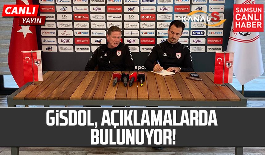 Samsunspor Teknik Direktörü Markus Gisdol, Alanyaspor maçı öncesi açıklamalarda bulunuyor