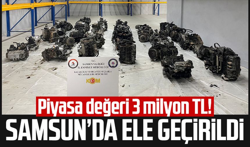 Piyasa değeri 3 milyon TL! Samsun Tekkeköy'de ele geçirildi