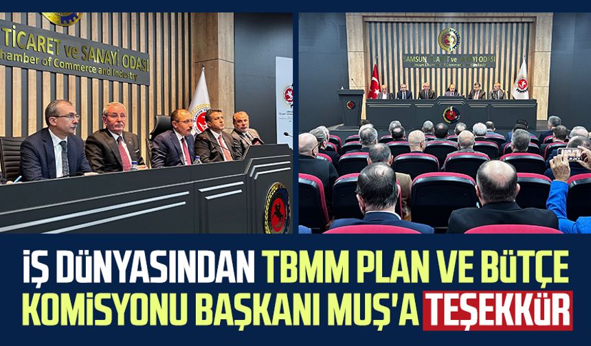 Samsun'da iş dünyası TBMM Plan ve Bütçe Komisyonu Başkanı Mehmet Muş'u ağırladı