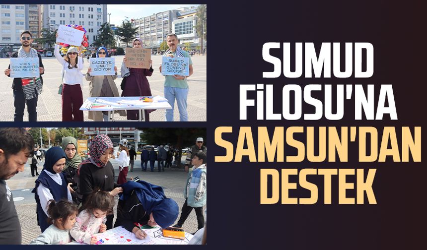 Sumud Filosu'na Samsun'dan destek