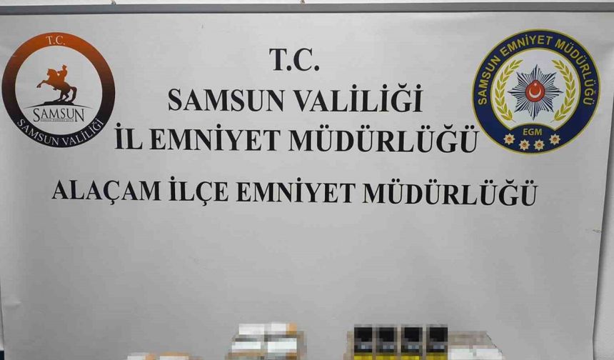 Samsun’da 14 bin adet kaçak makaron ele geçirildi