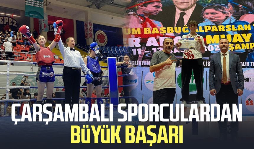 Çarşambalı sporculardan büyük başarı