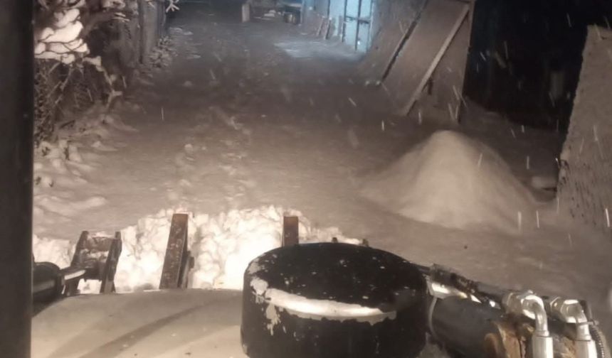 İlkadım'da karla mücadele