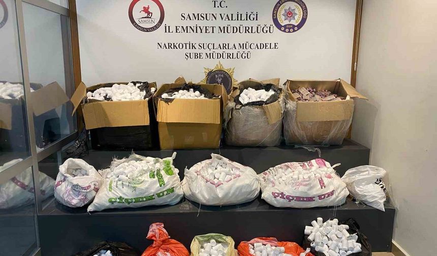 Samsun'da polis, 236 bin uyuşturucu hap ele geçirdi