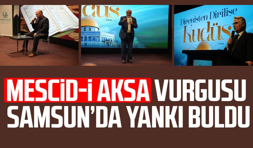 Samsun'da 'Direnişten Dirilişe Kudüs Gecesi'