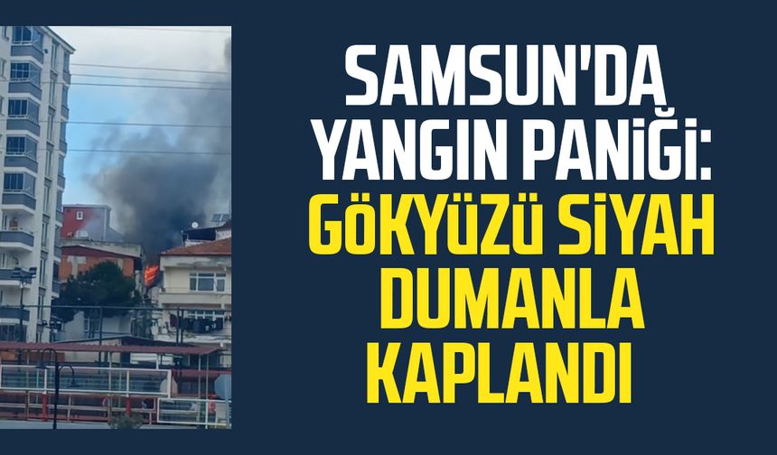 Samsun'da yangın paniği: Gökyüzü siyah dumanla kaplandı