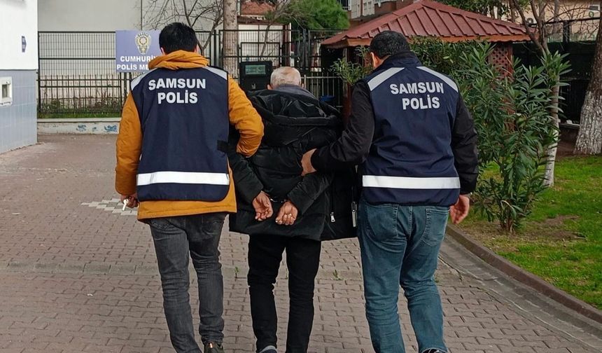 Samsun'da 35 yıl 7 ay hapis cezası bulunan firari yakalandı