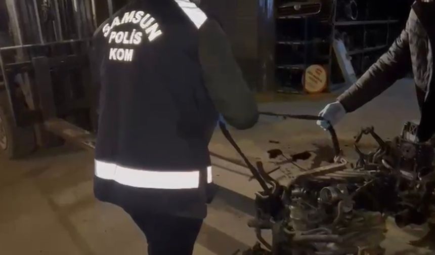 Samsun'da 5 milyonluk kaçak motor operasyonu