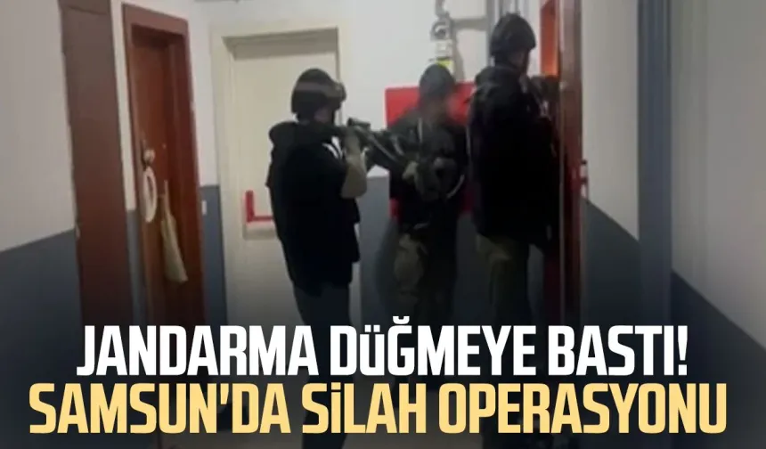 Jandarma düğmeye bastı! Samsun'da silah operasyonu