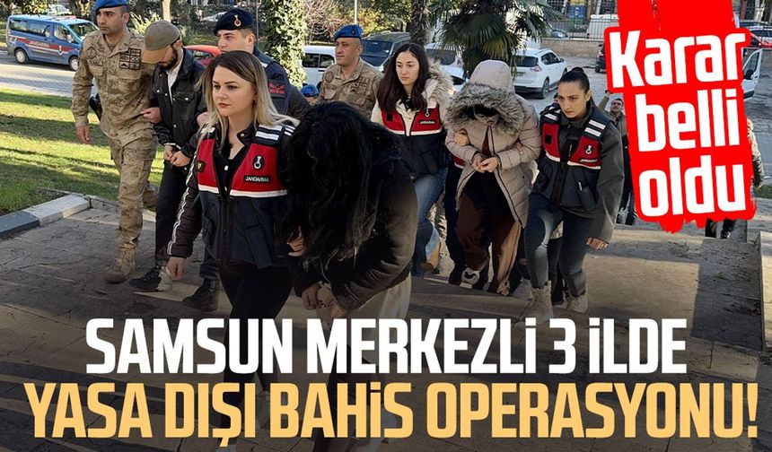 Samsun merkezli yasa dışı bahis operasyonunda 12 kişi tutuklandı