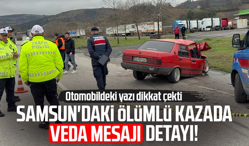 Samsun'da ailesine veda mesajı atan 19 yaşındaki sürücü kazada hayatını kaybetti