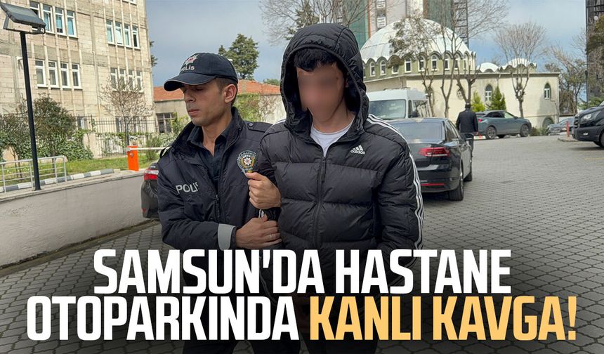Hastane otoparkında bıçaklı kavga: 1 yaralı
