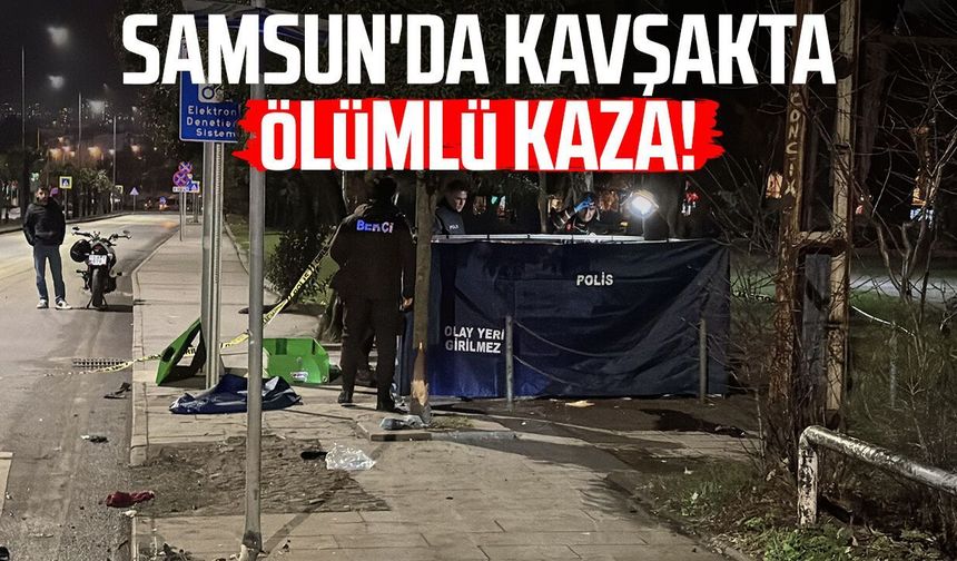 Samsun'da minibüs motosikletle çarpıştı: 1 ölü, 1 yaralı