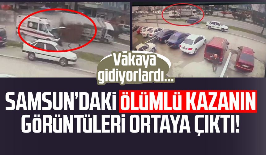 Vakaya giden ambulansın kaza anı kamerada: 1 ölü, 3 yaralı