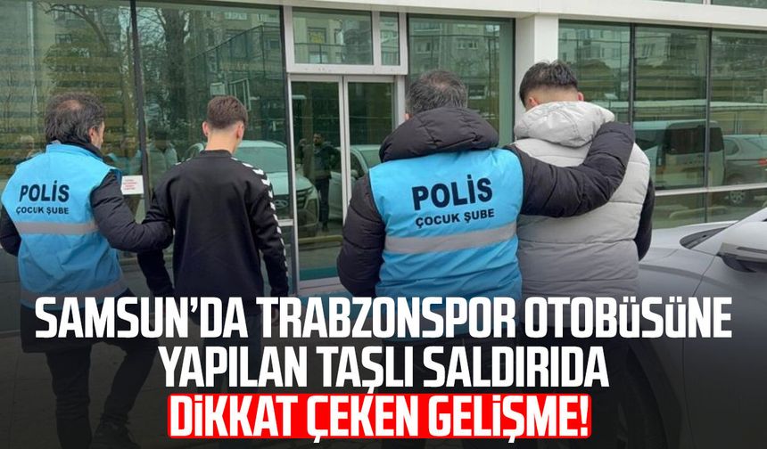 Samsun'da Trabzonspor otobüsünün taşlanmasıyla ilgili 3 polis açığa alındı