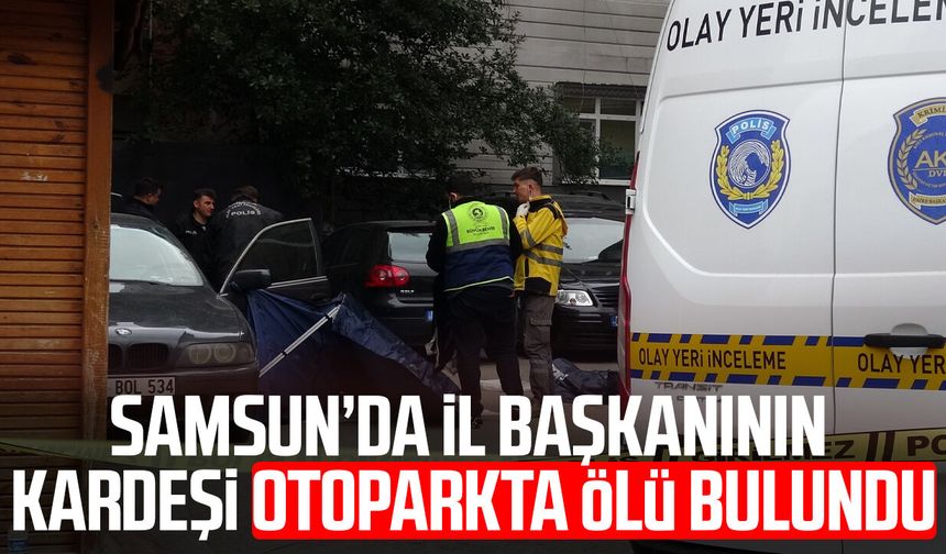 YRP Samsun İl Başkanı'nın kardeşi otoparkta araç içinde ölü bulundu