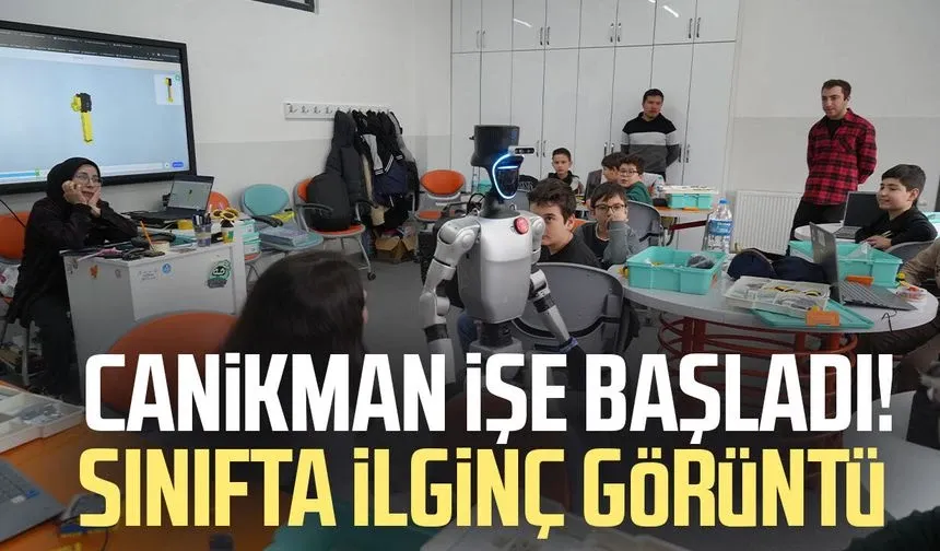 Türkiye'nin nüfusa kaydedilen ilk robotu şimdi de işe başladı