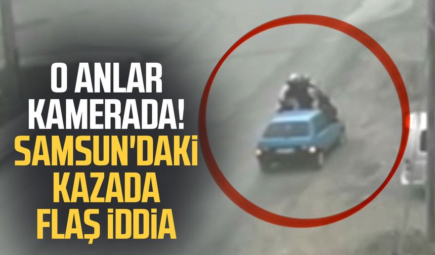 Kaza atlatan otomobil geri dönüp motosiklete çarptı: O anlar kamerada