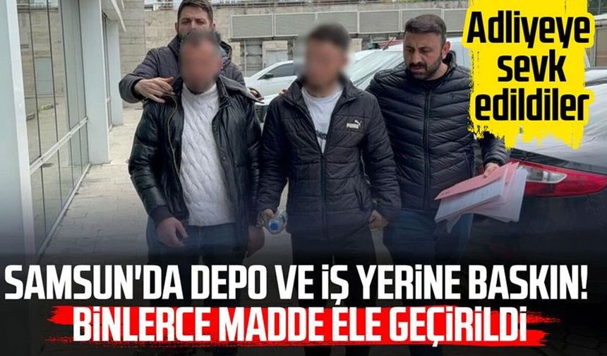 Uyuşturucu operasyonunda gözaltına alınan 2 kişi adliyeye sevk edildi